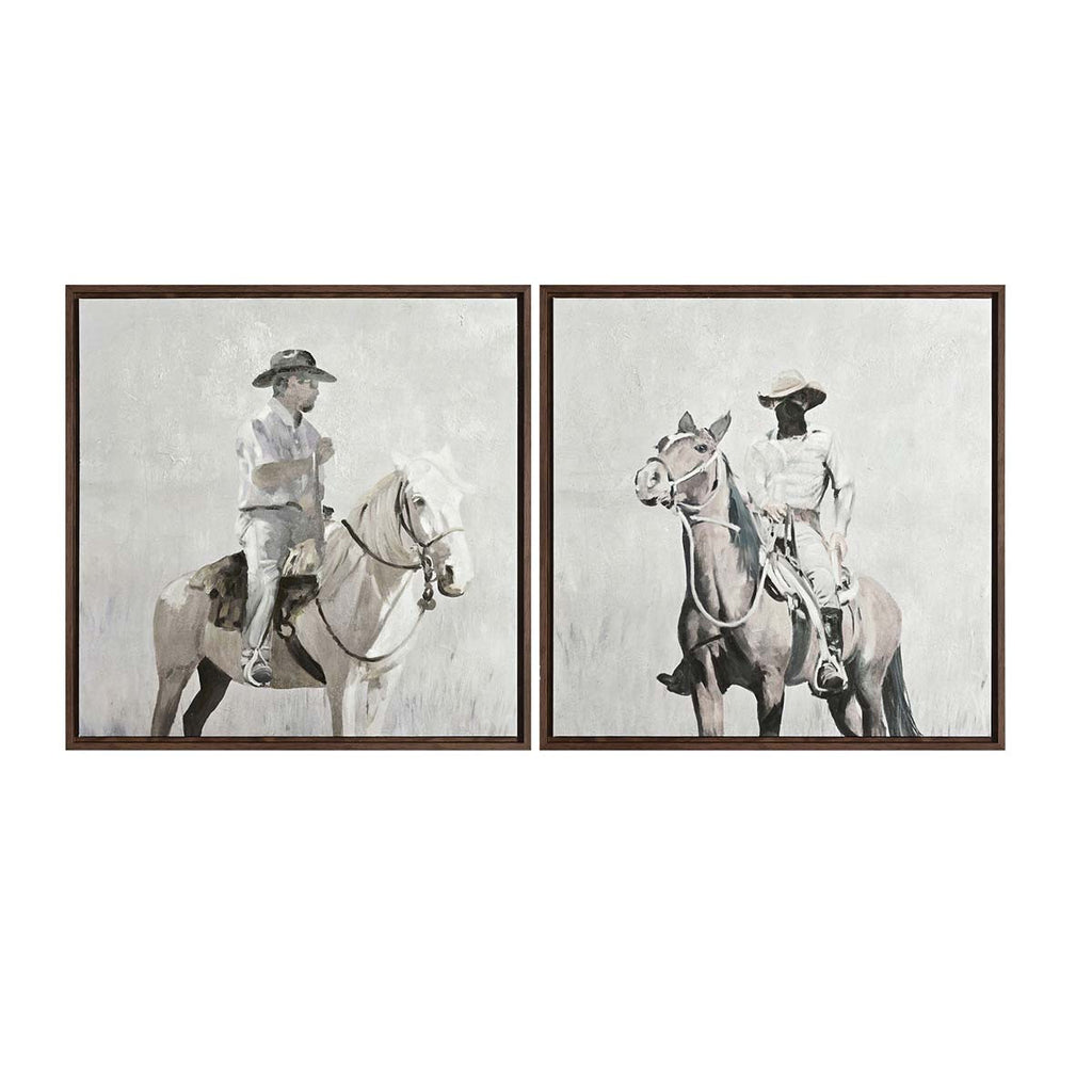 Cowboy Duo Wall Art - Set of 2