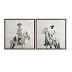 Cowboy Duo Wall Art - Set of 2
