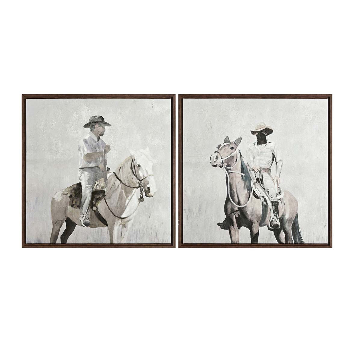 Cowboy Duo Wall Art - Set of 2