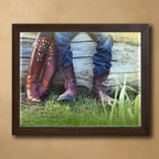 Personalized Boot Love Framed Wall Art