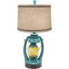 Turquoise Vintage Lantern Table Lamp