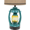 Turquoise Vintage Lantern Table Lamp