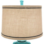 Turquoise Vintage Lantern Table Lamp