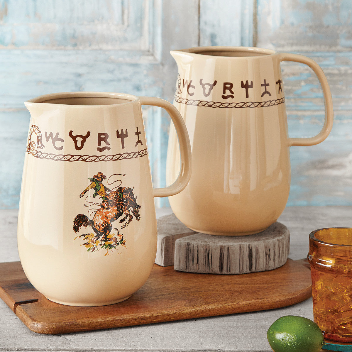 Branded Ceramic Pitcher