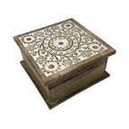 Etched Flower Table Box