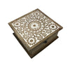 Etched Flower Table Box