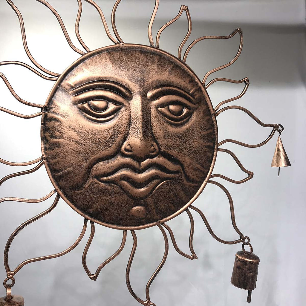 Copper Sunburst Bell Chime