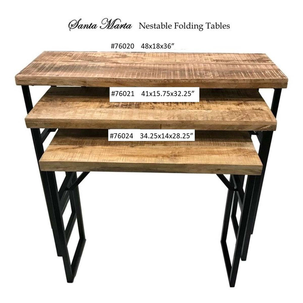 Santa Marta Folding Table - 34 x 28