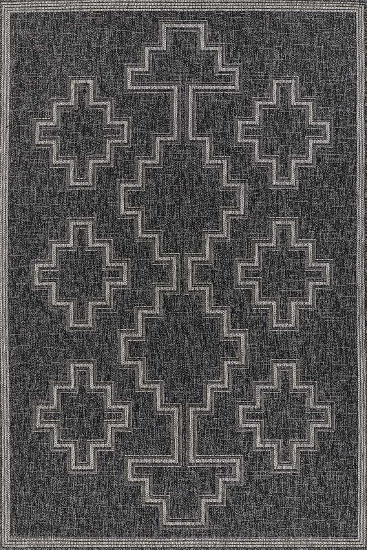 Kachina Charcoal Indoor/Outdoor Rug Collection