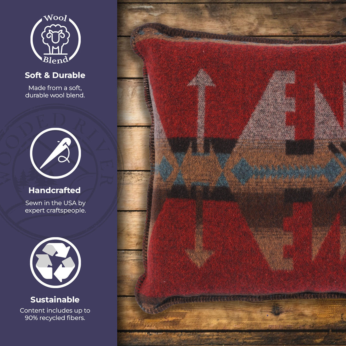 Yellowstone II Geometric Pillow