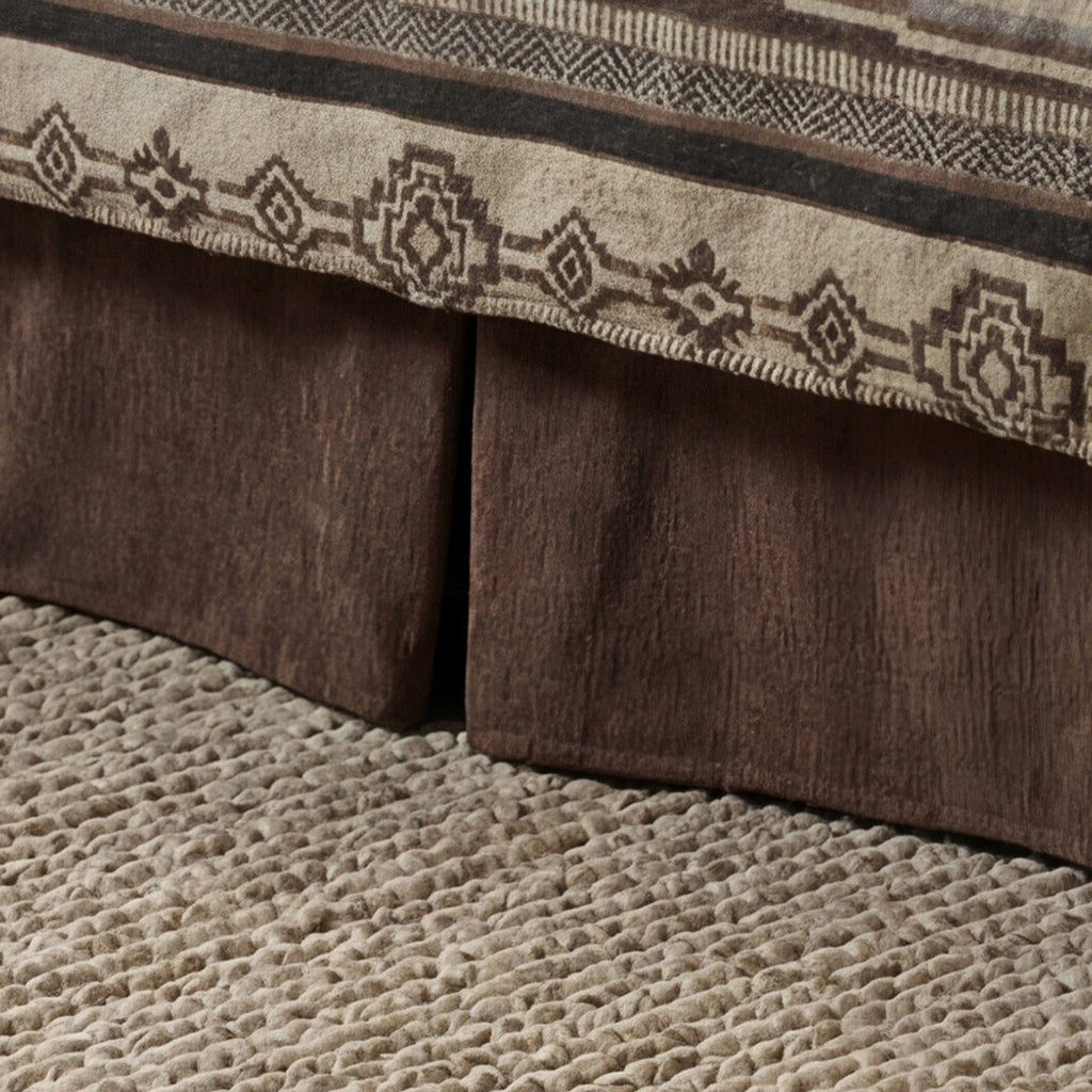 Heavenly Espresso Tailored Bedskirt - King