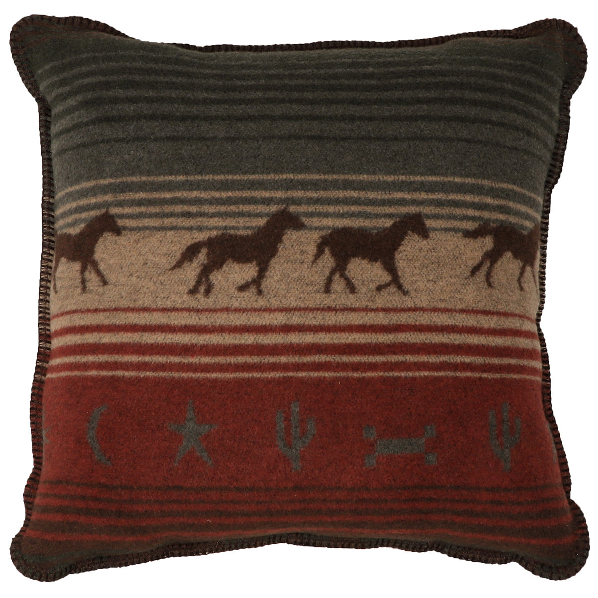 Mustang Canyon III Square Pillow