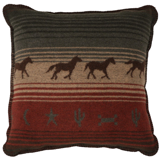 Mustang Canyon III Square Pillow