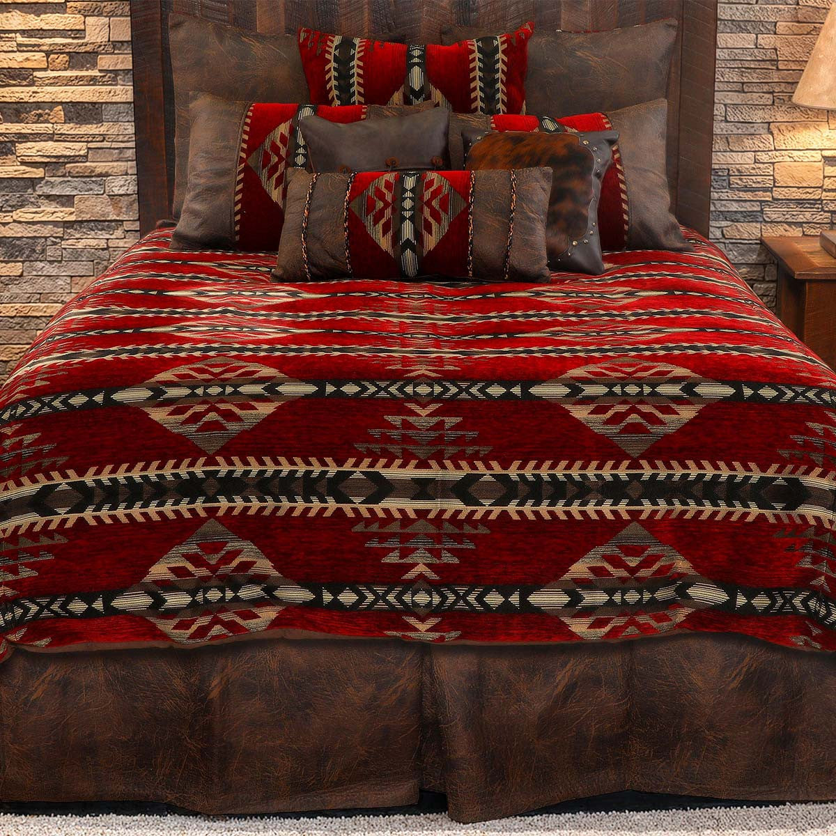 Gallop Claret Bedskirts