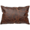 Timberlake Maple Leather Lumbar Pillow - Fabric Back