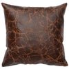 Timberlake Maple Leather Square Pillow - Leather Back