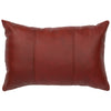 Salvador Caboose Leather Pillow with Fabric Back