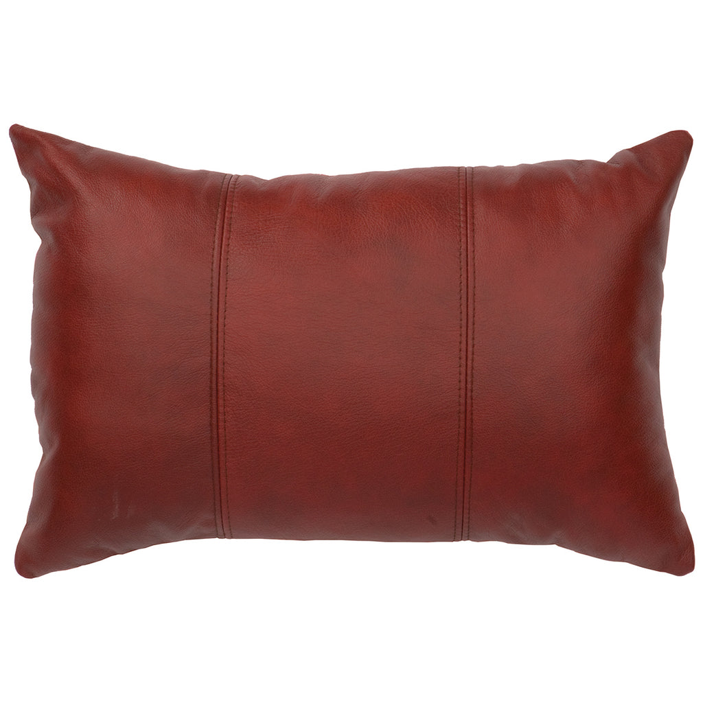Painted Sky Red Cowhide Pillow