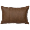 Butte Leather 3-Panel Pillow - Leather Back