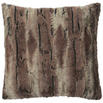 Pewter Fox Faux Fur Square Pillow