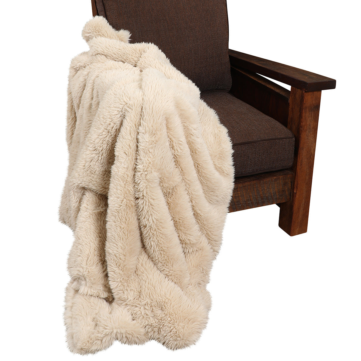 Mongolian Faux Fur Pillows & Throw