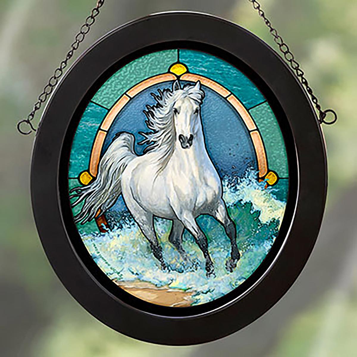 Surf Stallion Stained Glass Art
