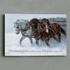 Winter Horses Wall Sign