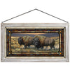 Golden Bison Stained Glass Art