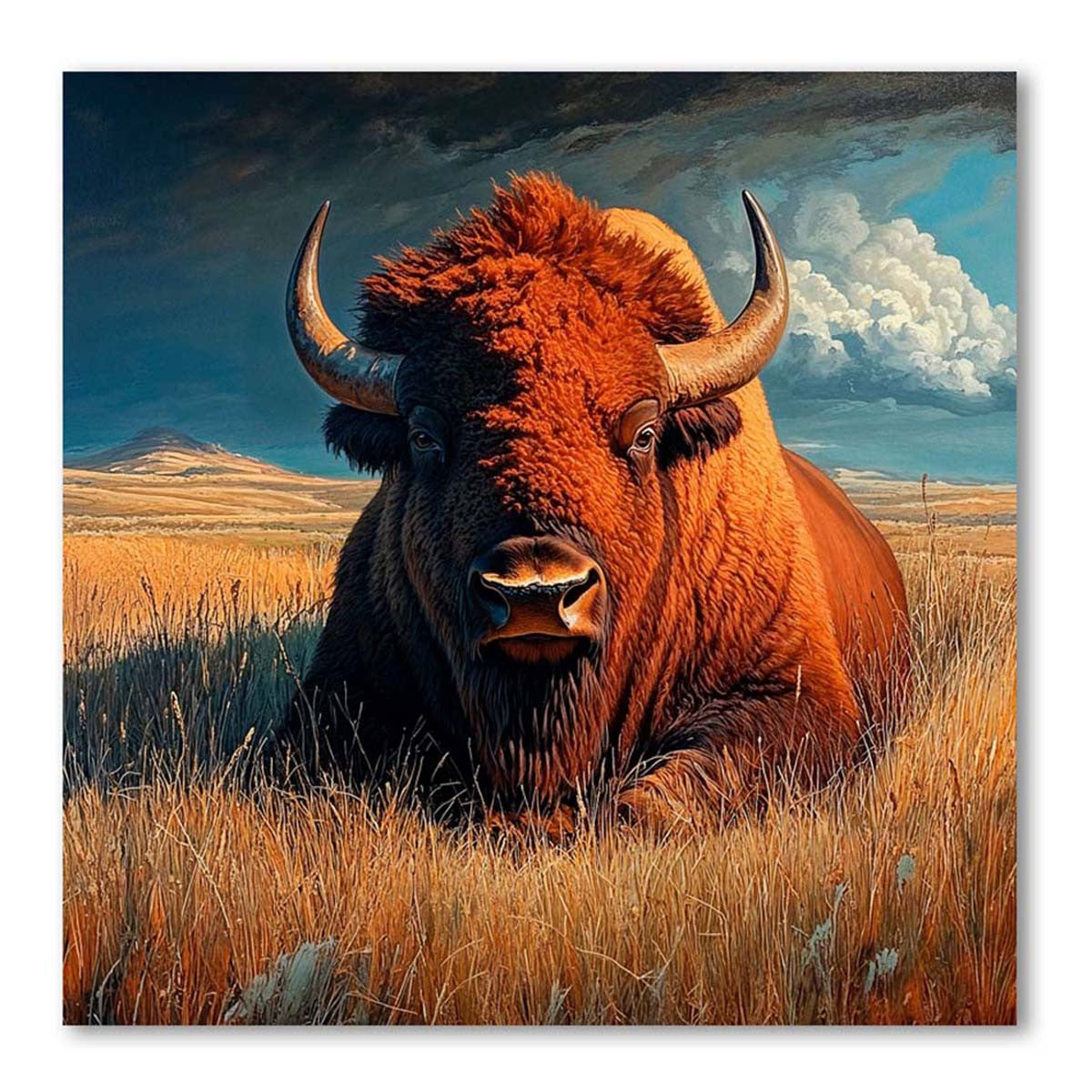 Western Plains Bison Canvas