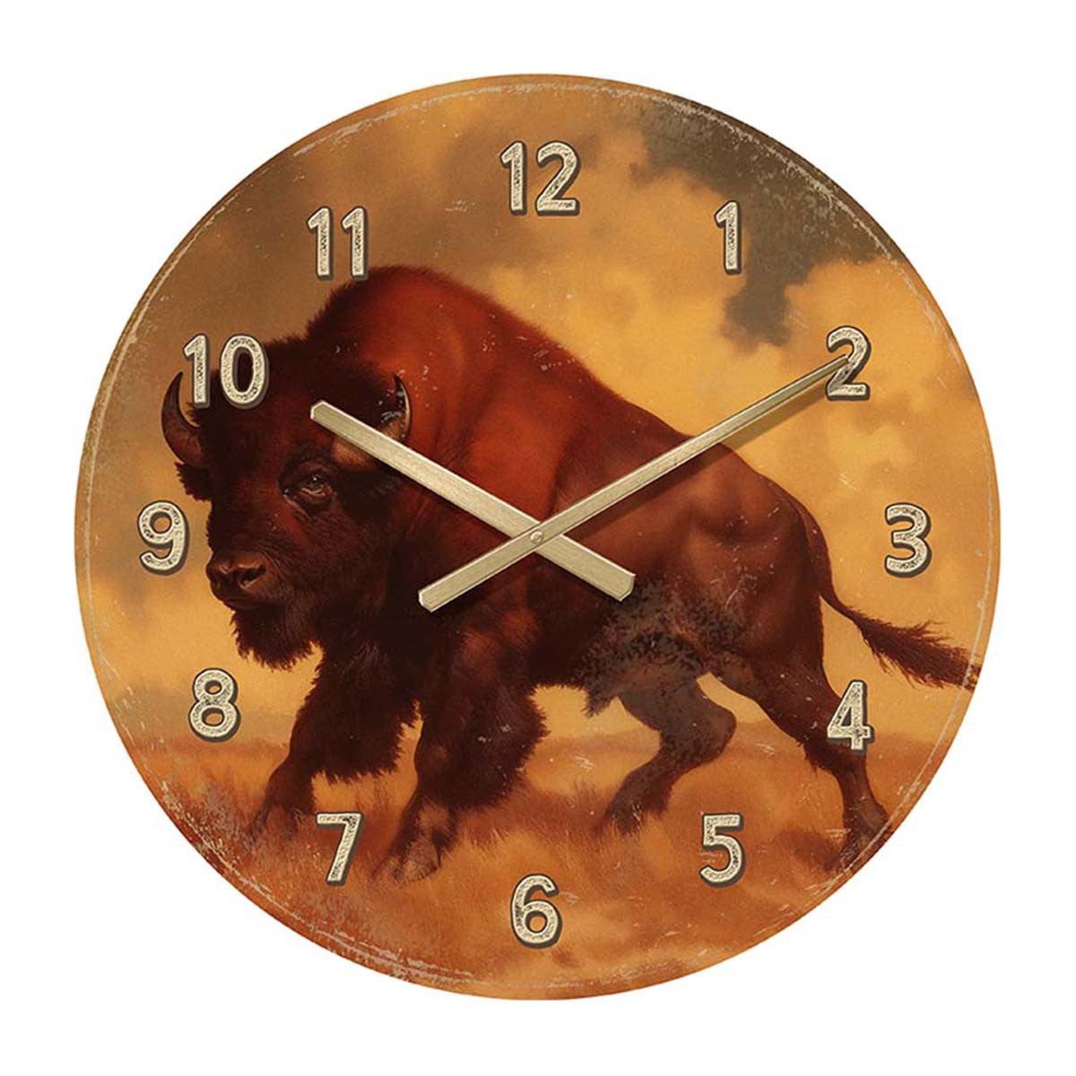 Stampede Sundown Wall Clock