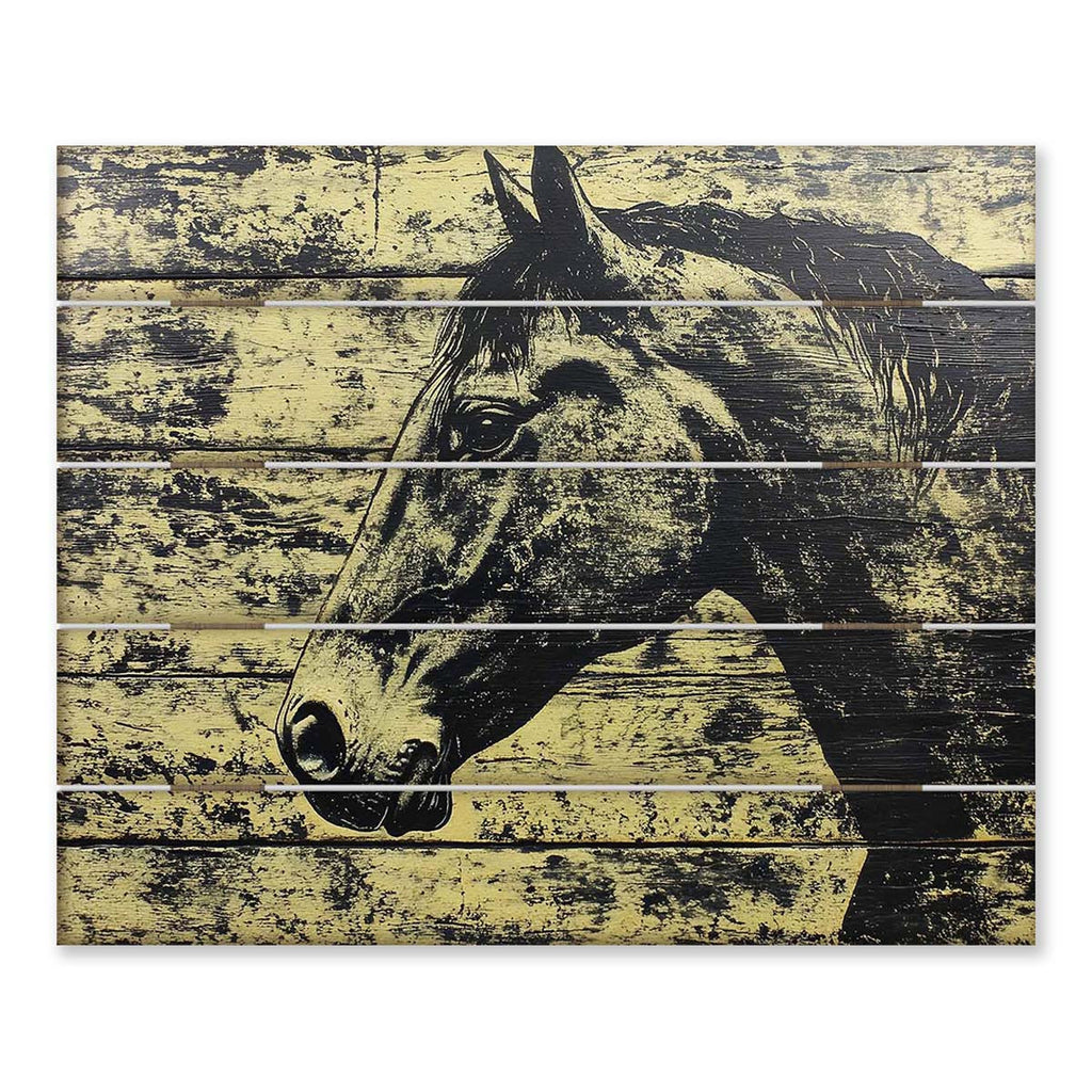 Outlaw's Gaze Horse Pallet Sign