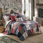 Western Romance Patchwork Quilt Bed Set - Queen