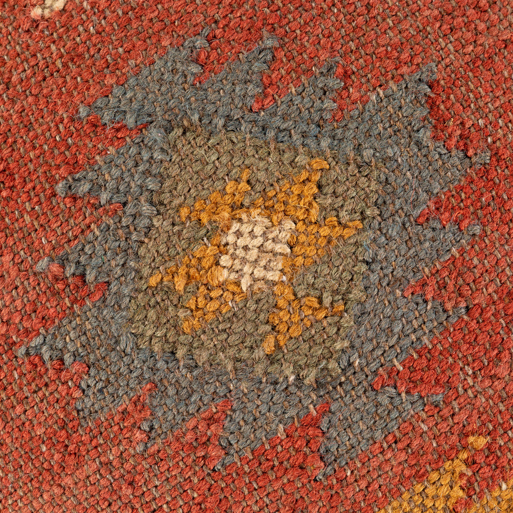 Angel Fire Hand Woven Jute & Wool Stool