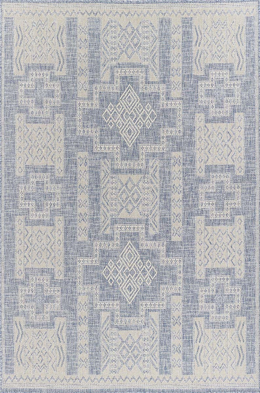 Navajo Blue Indoor/Outdoor Rug Collection