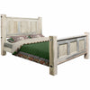 Lima Sawn Bed with Iron & Clear Lacquer