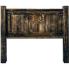 Lima Sawn Headboard with Iron & Jacobean Stain