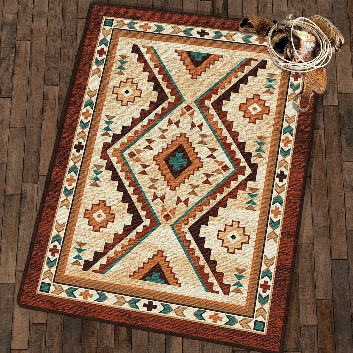 Angel Fire Tan Rug Collection