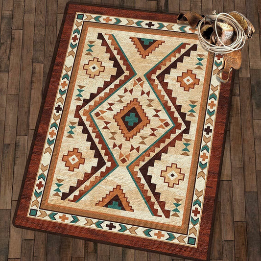 Angel Fire Tan Rug Collection