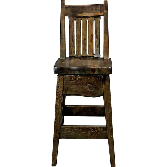 Lima 24 Inch Swivel Barstool with Back