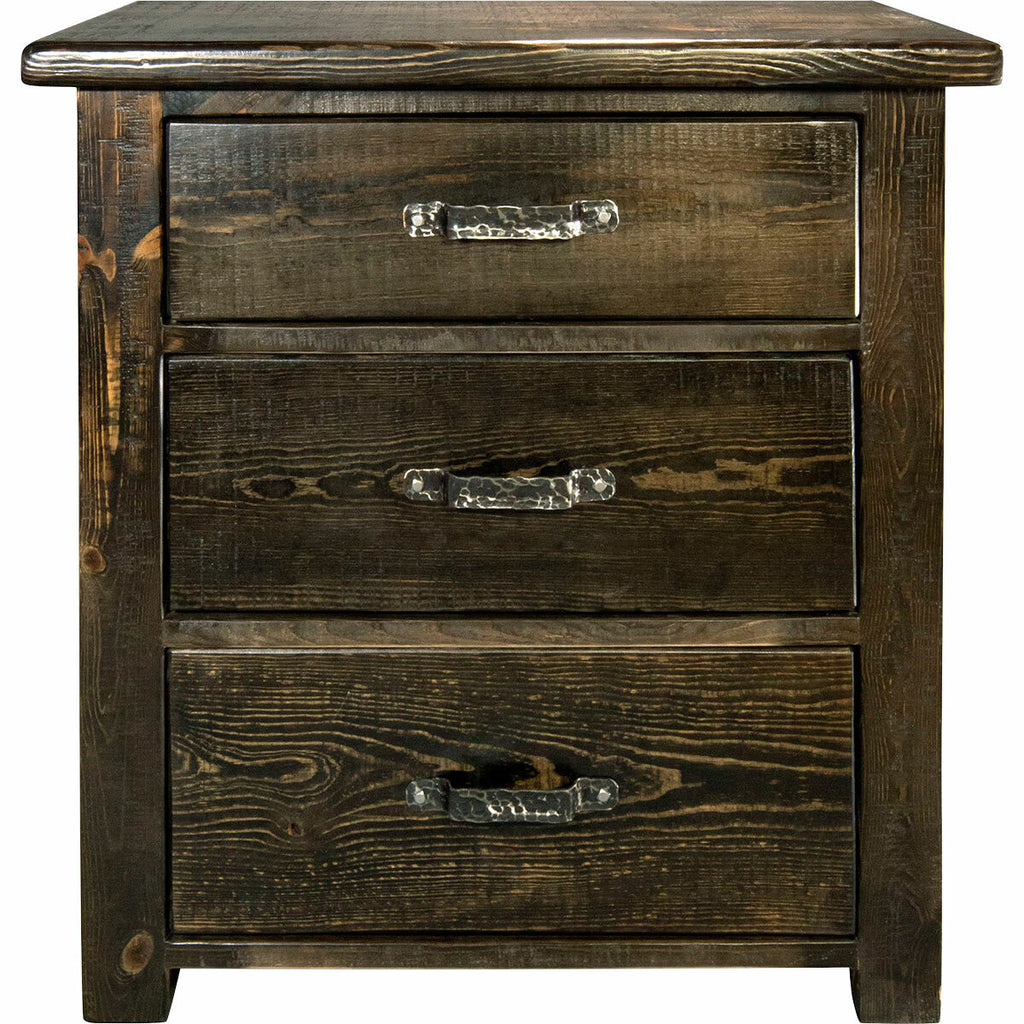 Lima Sawn 3 Drawer Chest with Iron