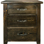Lima Sawn 3 Drawer Chest with Iron