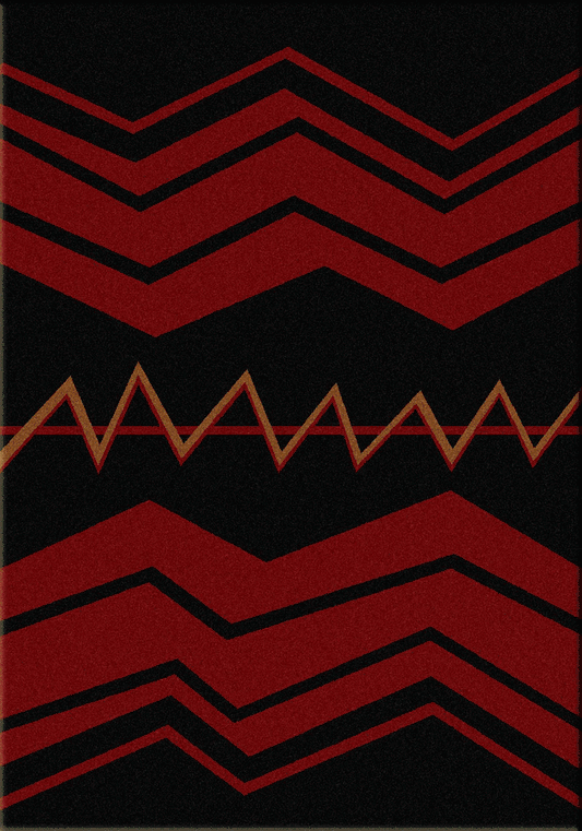 War Path Black Rug Collection