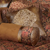 Austin Embroidered Faux Leather Pillow
