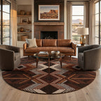 Aztec Arrows Rug - 8 Ft. Round