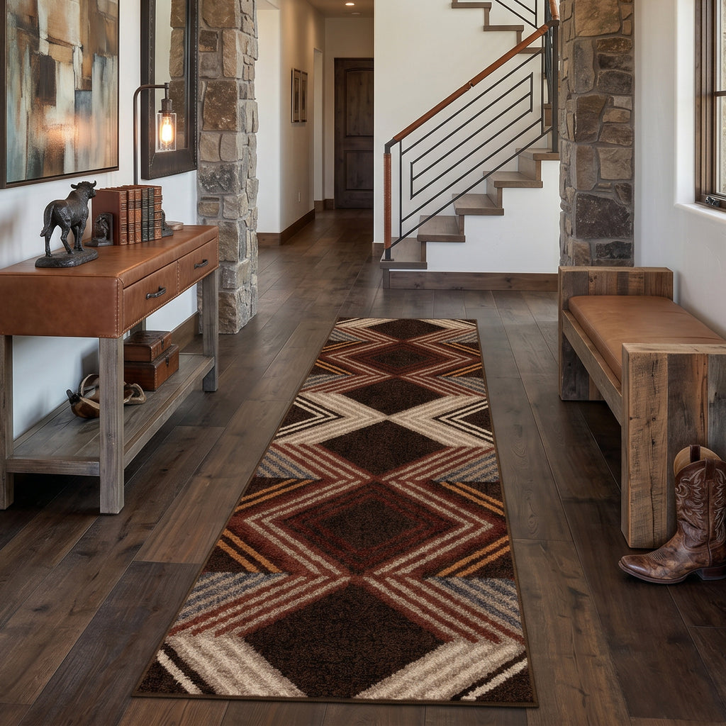 Aztec Arrows Rug - 2 x 8