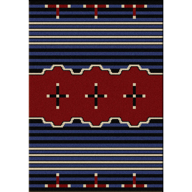 Big Chief Blue Rug Collection
