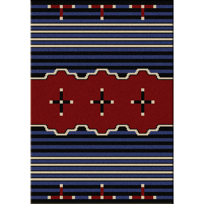 Big Chief Blue Rug Collection