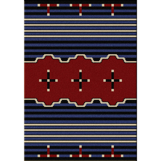 Big Chief Blue Rug Collection