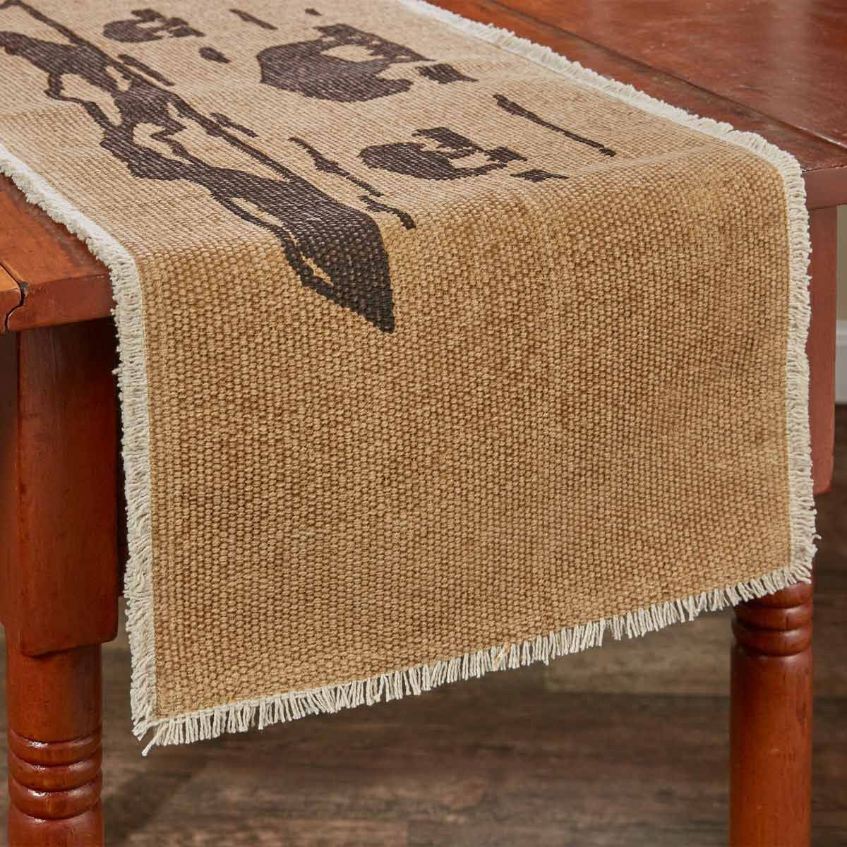 Bison Plain Table Runner - 36 Inch
