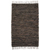 Black Hemp Diamond Rug Collection